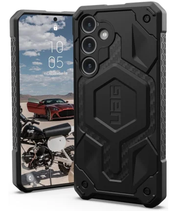 Urban Armor Gear Monarch Samsung Galaxy S24 Plus Hoesje Carbon Hoesjes