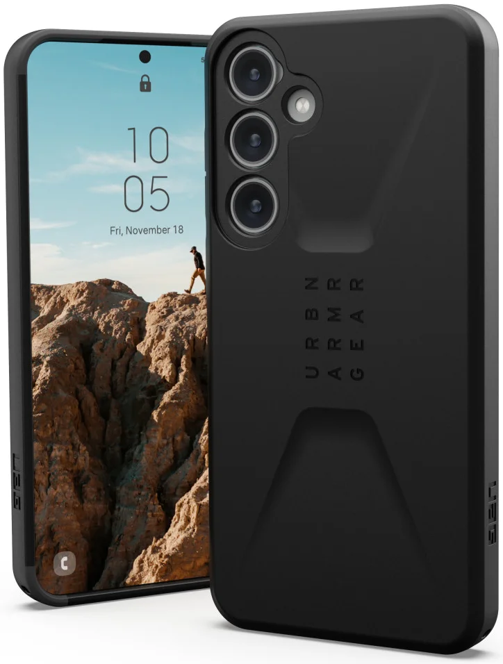 Urban Armor Gear Civilian Samsung Galaxy S24 Plus Hoesje Zwart afbeelding 1
