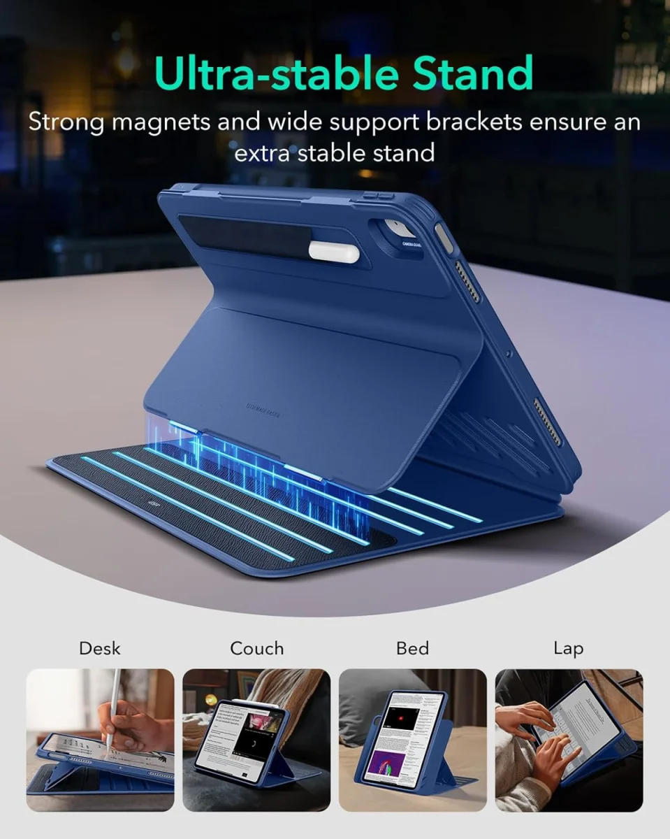 ESR Shift iPad Air 11 (2024/2025) / Air 10.9 (2022/2020) Hoes Book Case Blauw afbeelding 2