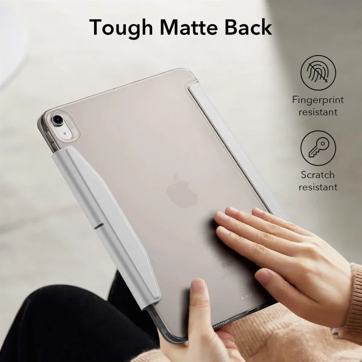 ESR Ascend iPad Air 11 (2024/2025)/Air 10.9 (2022/2020) Hoes Book Case Grijs afbeelding 2