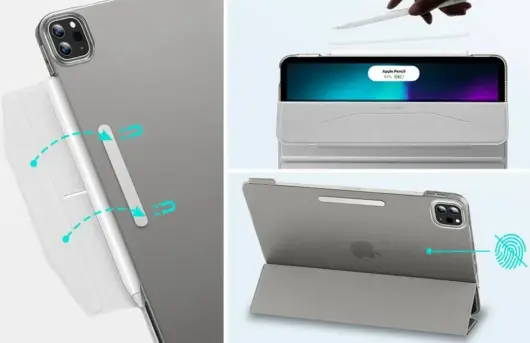 ESR Ascend iPad Air 11 (2024/2025)/Air 10.9 (2022/2020) Hoes Book Case Grijs afbeelding 6
