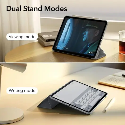 ESR Ascend iPad Air 11 (2024/2025)/Air 10.9 (2022/2020) Hoes Book Case Grijs afbeelding 8