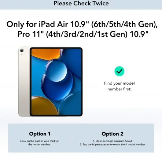 ESR Ascend iPad Air 11 (2024/2025)/Air 10.9 (2022/2020) Hoes Book Case Grijs afbeelding 3