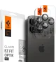 Spigen Optik iPhone 15 Pro/15 Pro Max Camera Protector Zwart 2-Pack