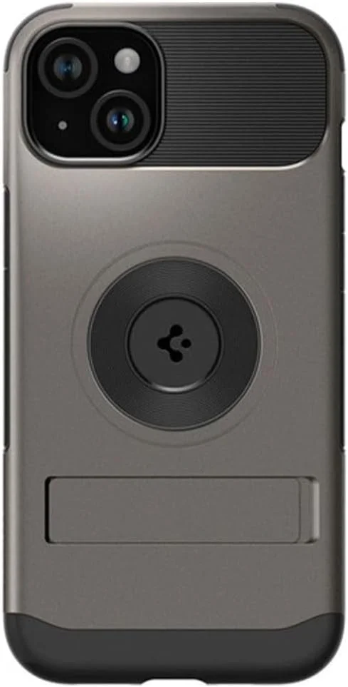 Spigen Slim Armor MagFit Apple iPhone 15 Hoesje MagSafe Gunmetal afbeelding 2