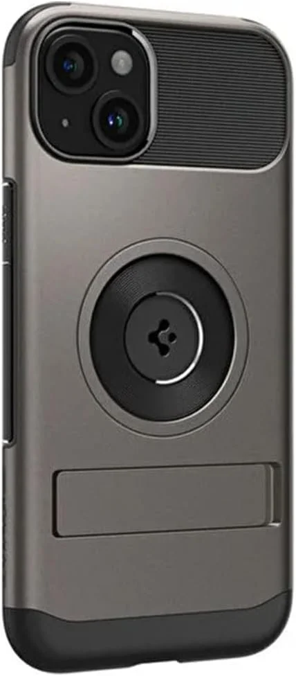 Spigen Slim Armor MagFit Apple iPhone 15 Hoesje MagSafe Gunmetal afbeelding 5