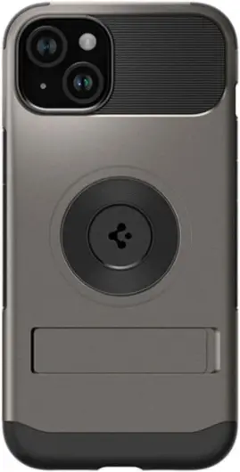 Spigen Slim Armor MagFit Apple iPhone 15 Hoesje MagSafe Gunmetal afbeelding 2