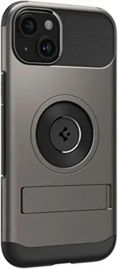 Spigen Slim Armor MagFit Apple iPhone 15 Hoesje MagSafe Gunmetal afbeelding 5