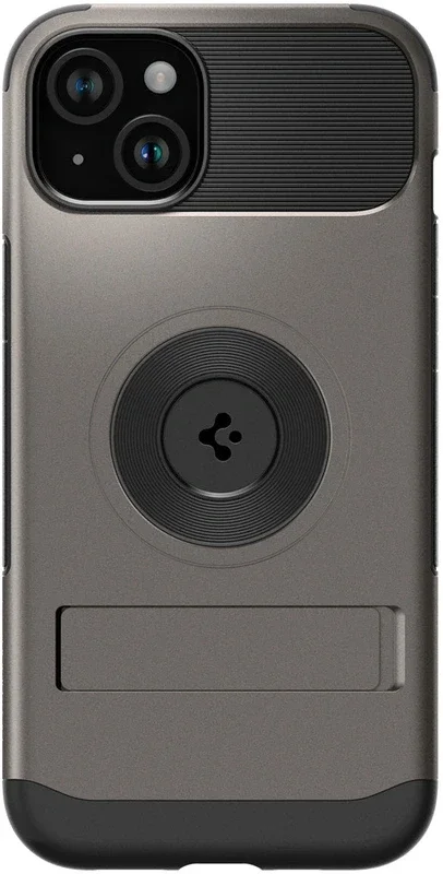 Spigen Slim Armor MagFit Apple iPhone 15 Plus Hoesje MagSafe Gunmetal afbeelding 2