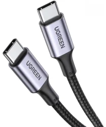 UGREEN USB-C naar USB-C Data en Laadkabel 100W 0.5M Grijs