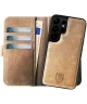 Rosso Elite Samsung S23 Ultra Hoesje MagSafe Book Case Leer Lichtbruin