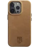 Rosso Elite iPhone 15 Pro Hoesje Leer Back Cover MagSafe Lichtbruin