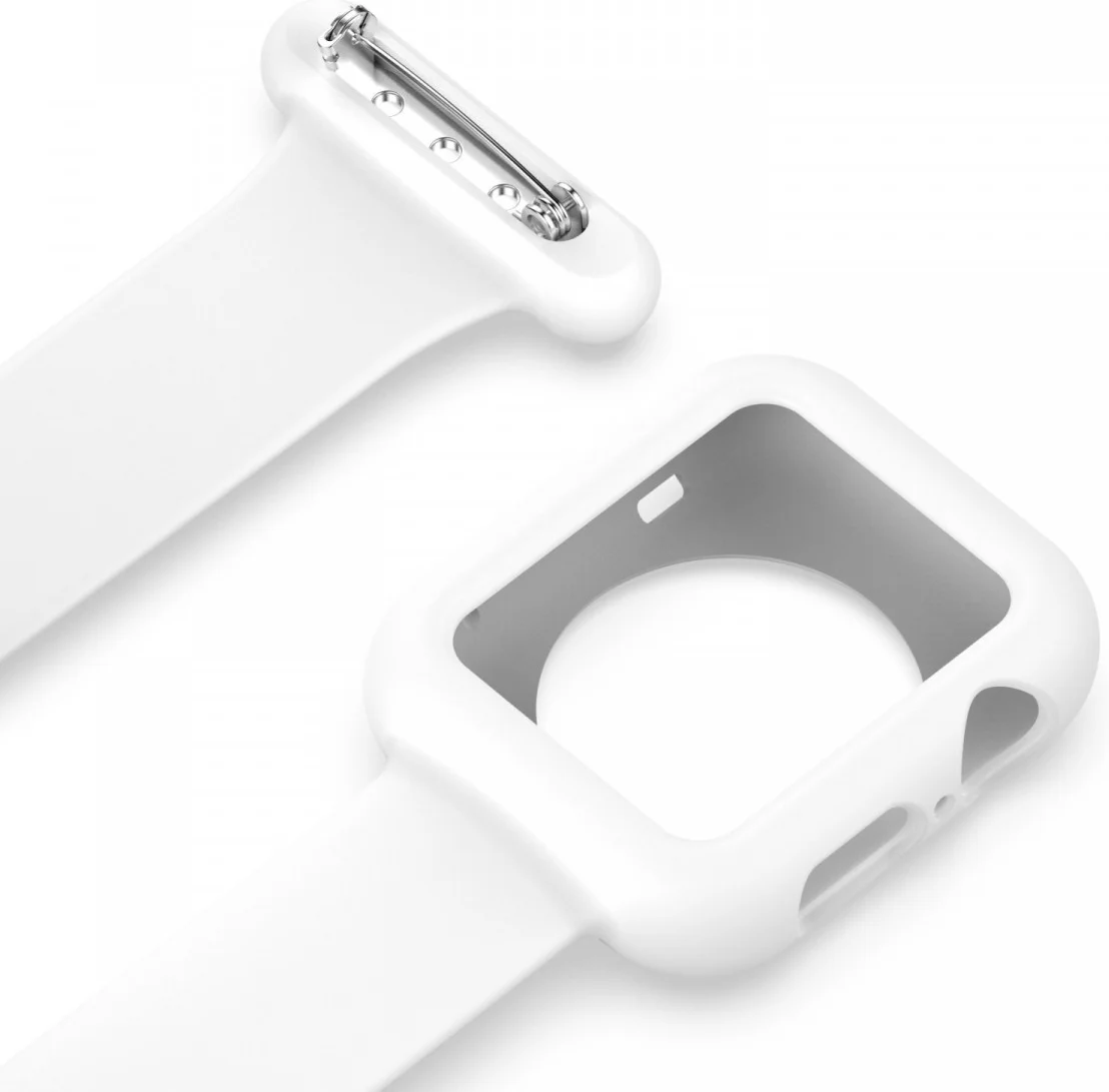 Apple Watch Verpleegkundige Bandje - 1-10/SE/Ultra - 49/46/45/44/42MM - Wit afbeelding 2