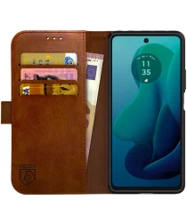 Rosso Element Motorola Moto G 5G (2023) Hoesje Book Case Wallet Bruin