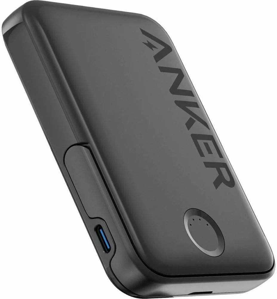Anker 322 MagGo (7.5W) MagSafe Powerbank met Standaard 5.000 mAh Zwart afbeelding 2