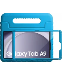 HappyCase Candy+ Samsung Tab A9 Kinder Hoes met Screenprotector Blauw