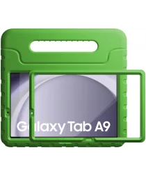 HappyCase Candy+ Samsung Tab A9 Kinder Hoes met Screenprotector Groen