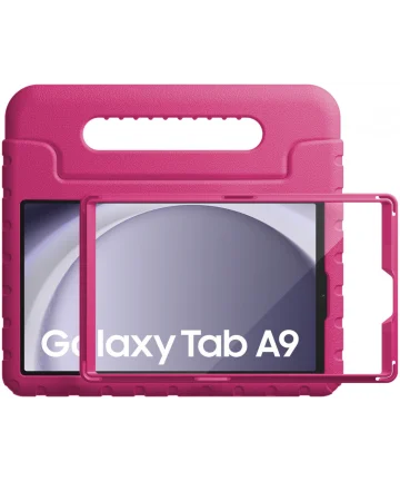 HappyCase Candy+ Samsung Tab A9 Kinder Hoes met Screenprotector Roze Hoesjes