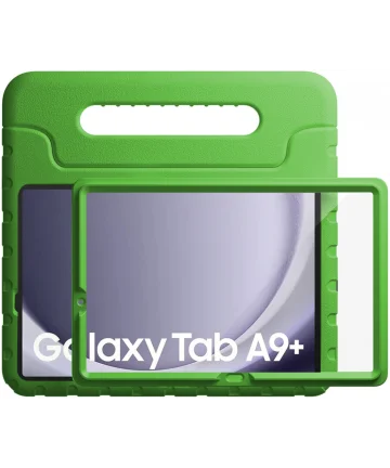 HappyCase Candy+ Samsung Tab A9 Plus Kinder Hoes met Screenprotector Groen Hoesjes