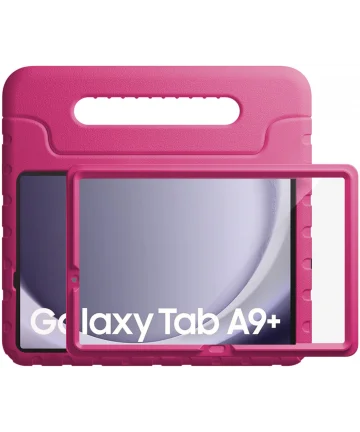 HappyCase Candy+ Samsung Tab A9 Plus Kinder Hoes met Screenprotector Roze Hoesjes