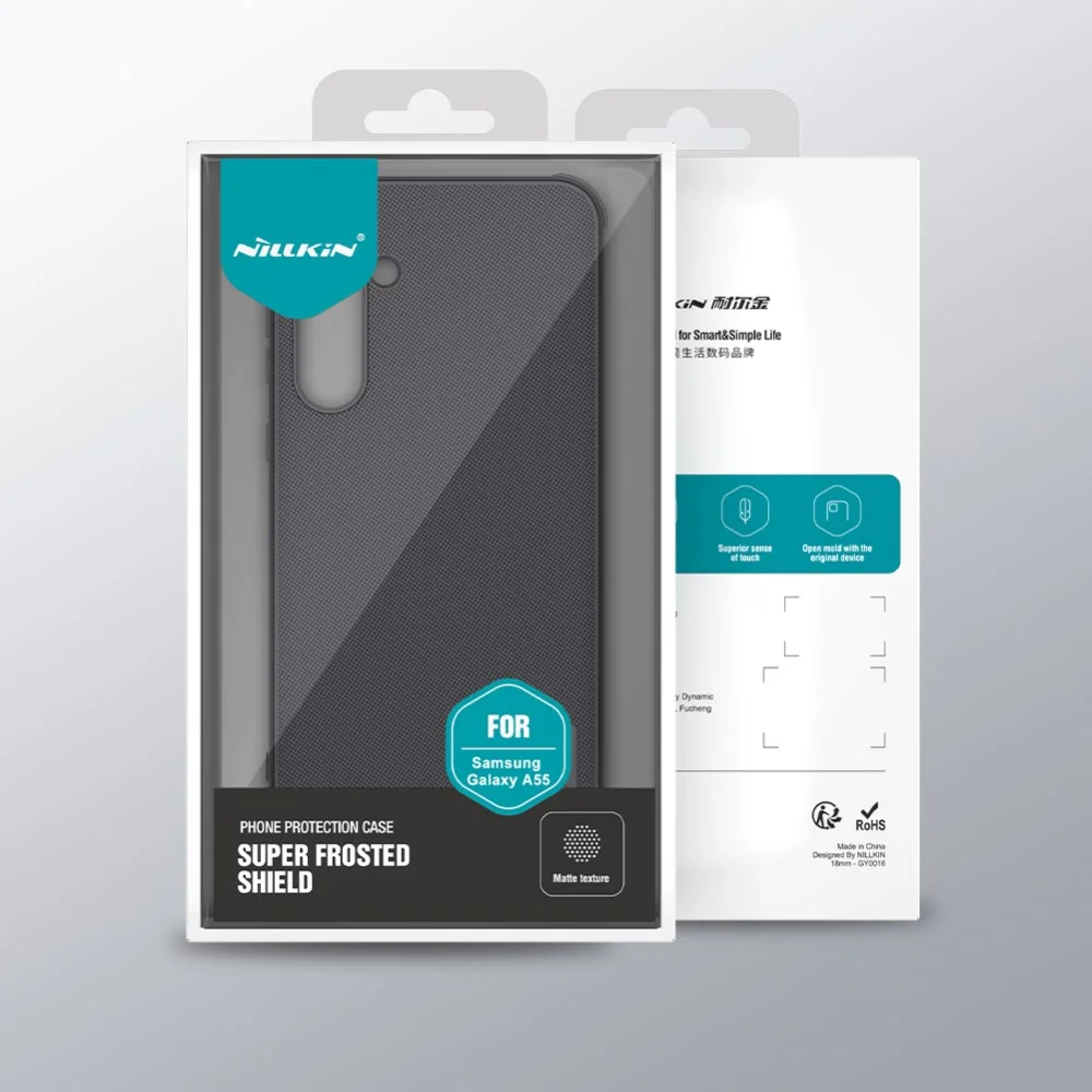 Nillkin Super Frosted Shield Samsung A55 Hoesje Back Cover Zwart afbeelding 9
