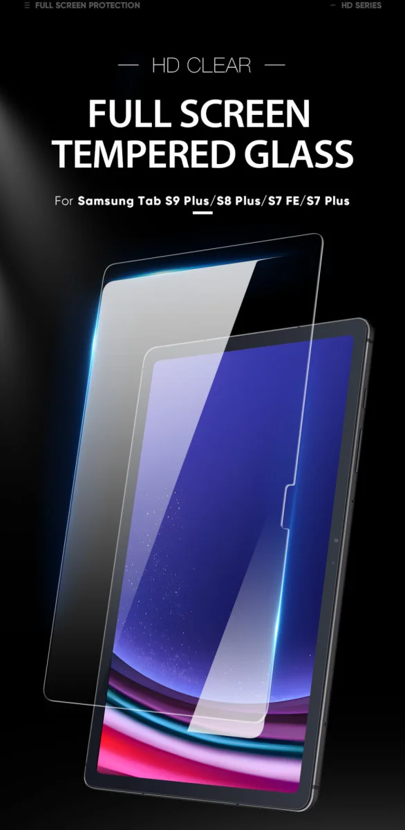 Dux Ducis Samsung Galaxy Tab S10+ / S9 FE+ / S9+ / S8+ Screen Protector Glas afbeelding 2