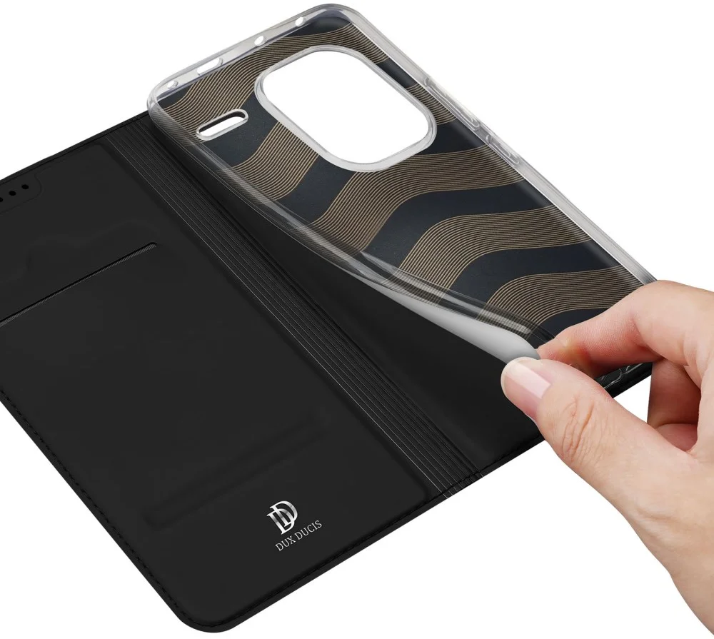 Dux Ducis Skin Pro Xiaomi Redmi Note 13 Pro Plus Hoesje Wallet Zwart afbeelding 5