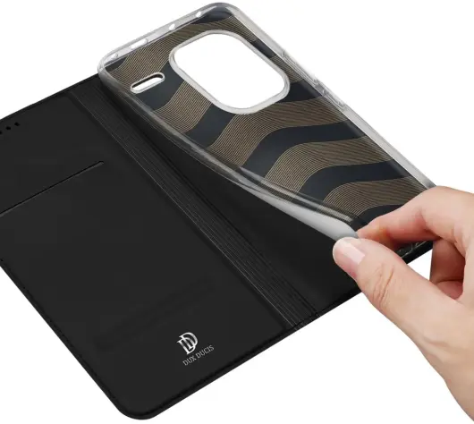 Dux Ducis Skin Pro Xiaomi Redmi Note 13 Pro Plus Hoesje Wallet Zwart afbeelding 5