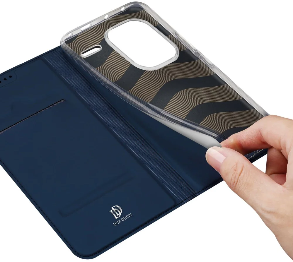 Dux Ducis Skin Pro Xiaomi Redmi Note 13 Pro Plus Hoesje Wallet Blauw afbeelding 6