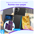 Samsung Galaxy S24 Plus 3 in 1 Back Cover Portemonnee Hoesje Zwart afbeelding 2