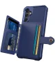Samsung Galaxy A15 3 in 1 Back Cover Portemonnee Hoesje Blauw