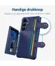 Samsung Galaxy S24 3 in 1 Back Cover Portemonnee Hoesje Blauw