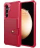 Samsung Galaxy S24 3 in 1 Back Cover Portemonnee Hoesje Rood