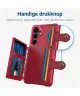 Samsung Galaxy S24 3 in 1 Back Cover Portemonnee Hoesje Rood