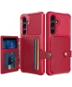 Samsung Galaxy S24 Plus 3 in 1 Back Cover Portemonnee Hoesje Rood