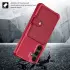 Samsung Galaxy S24 Plus 3 in 1 Back Cover Portemonnee Hoesje Rood afbeelding 4