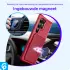 Samsung Galaxy S24 Ultra 3 in 1 Back Cover Portemonnee Hoesje Rood afbeelding 6