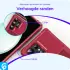 Samsung Galaxy S24 Ultra 3 in 1 Back Cover Portemonnee Hoesje Rood afbeelding 5