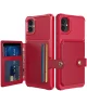 Samsung Galaxy A05 3 in 1 Back Cover Portemonnee Hoesje Rood