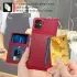 Samsung Galaxy A05 3 in 1 Back Cover Portemonnee Hoesje Rood afbeelding 3