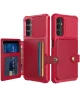 Samsung Galaxy A05s 3 in 1 Back Cover Portemonnee Hoesje Rood