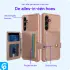 Samsung Galaxy S24 3 in 1 Back Cover Portemonnee Hoesje Roze afbeelding 2