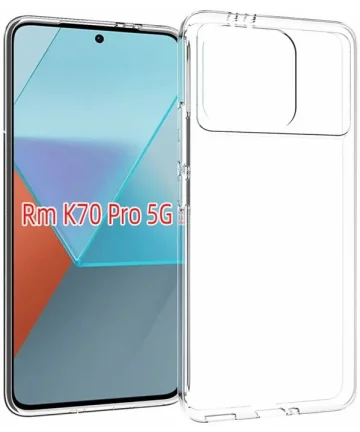 Xiaomi Poco F6 Pro Hoesje Dun TPU Back Cover Transparant Hoesjes