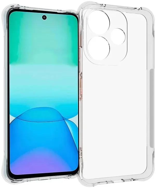 Xiaomi Redmi 13 4G / Poco M6 Hoesje Schokbestendig TPU Back Cover Transparant afbeelding 1