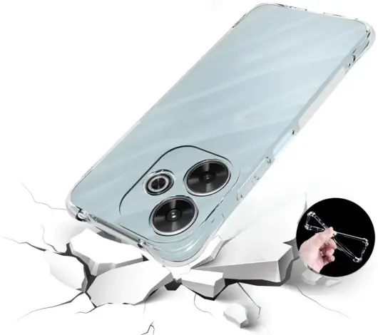 Xiaomi Redmi 13 4G / Poco M6 Hoesje Schokbestendig TPU Back Cover Transparant afbeelding 2