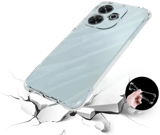 Xiaomi Redmi 13 4G / Poco M6 Hoesje Schokbestendig TPU Back Cover Transparant afbeelding 4
