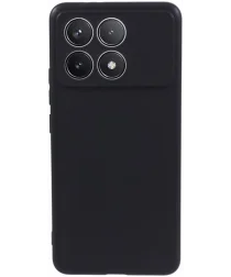 Xiaomi Poco F6 Pro Hoesje Matte Back Cover Dun TPU Zwart