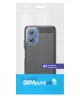 Motorola Moto G34 Hoesje Geborsteld TPU Flexibele Back Cover Zwart