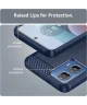 Motorola Moto G34 Hoesje Geborsteld TPU Flexibele Back Cover Blauw