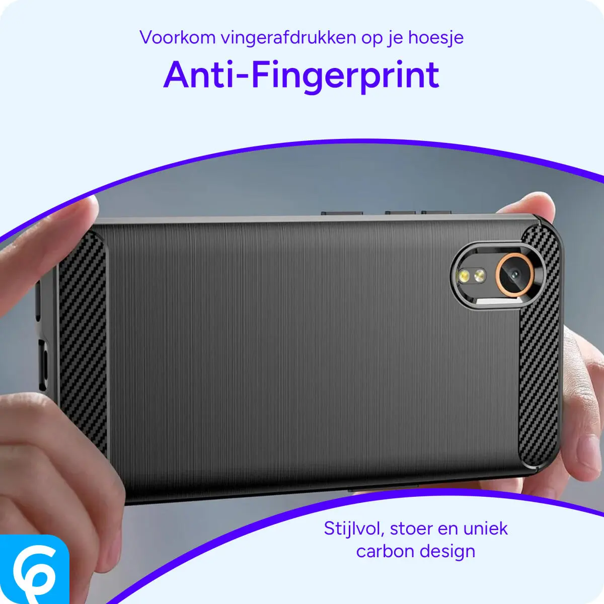 Samsung Galaxy Xcover 7 Hoesje Geborsteld TPU Back Cover Zwart afbeelding 4